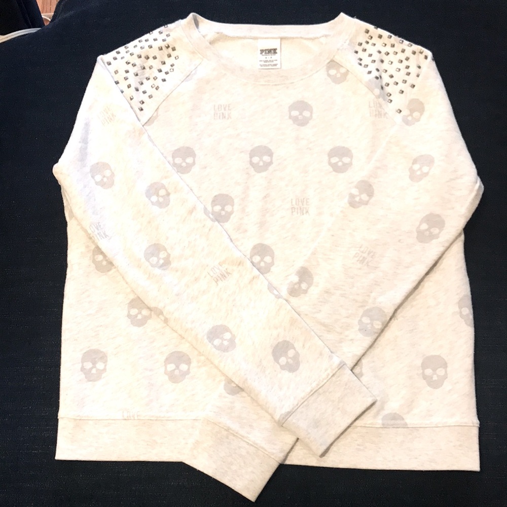 Victoria’s Secret PINK crewneck, grey, Size small